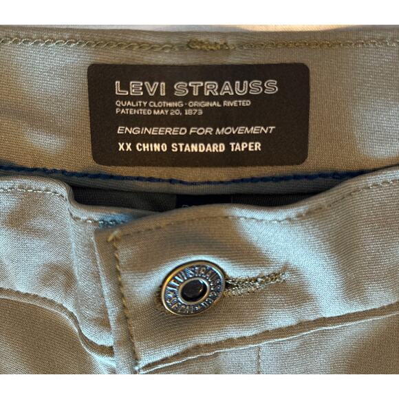 NWT Levi's Pants Mens 29x32 Chino Standard Taper XX Tech Olive Green Stretch - Picture 5 of 12